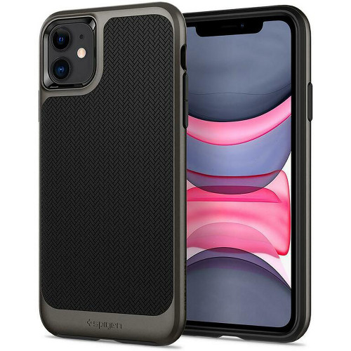Чехол-накладка (силиконовый) Apple iPhone 11 Spigen Neo Hybrid Gunmetal (076CS27193)
