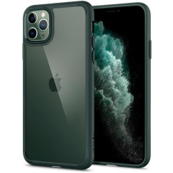 Чохол-накладка (силіконовий) Apple iPhone 11 Pro Max Spigen Ultra Hybrid Midnight Green (ACS00411)