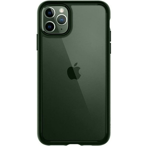 Чехол-накладка (силиконовый) Apple iPhone 11 Pro Max Spigen Ultra Hybrid Midnight Green (ACS00411)