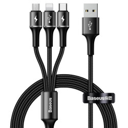 Baseus Halo Data 3-in-1 Cable 3.5A 1.2m (CAMLT-HA01)