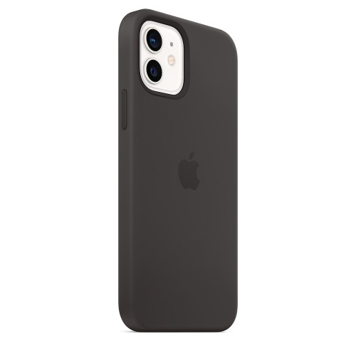 Чохол-накладка (силіконовий) Apple iPhone 12/12 Pro Silicone Case with MagSafe Black (MHL73)