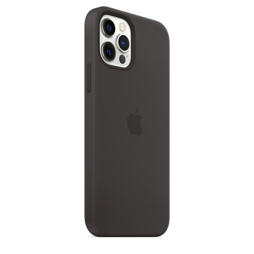 Чохол-накладка (силіконовий) Apple iPhone 12/12 Pro Silicone Case with MagSafe Black (MHL73)