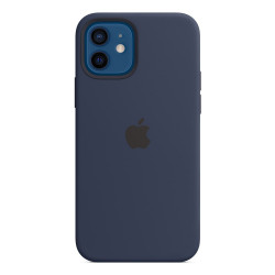 Чохол-накладка (силіконовий) Apple iPhone 12/12 Pro Silicone Case with MagSafe Deep Navy (MHL43)