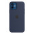 Чохол-накладка (силіконовий) Apple iPhone 12/12 Pro Silicone Case with MagSafe Deep Navy (MHL43)