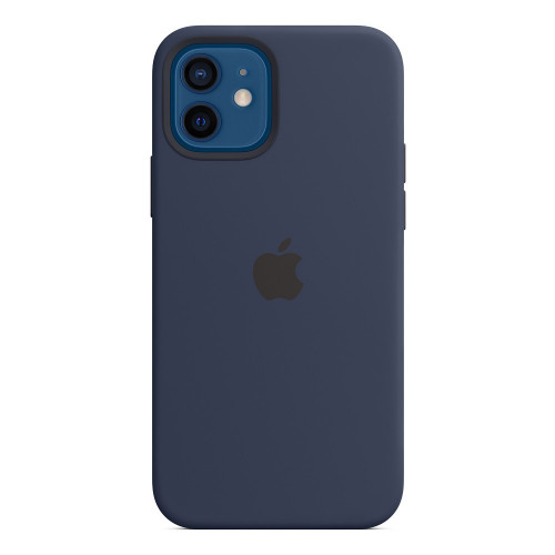 Чохол-накладка (силіконовий) Apple iPhone 12/12 Pro Silicone Case with MagSafe Deep Navy (MHL43)