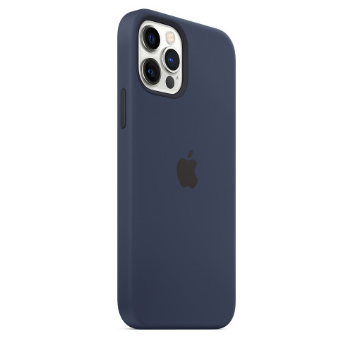 Чохол-накладка (силіконовий) Apple iPhone 12/12 Pro Silicone Case with MagSafe Deep Navy (MHL43)