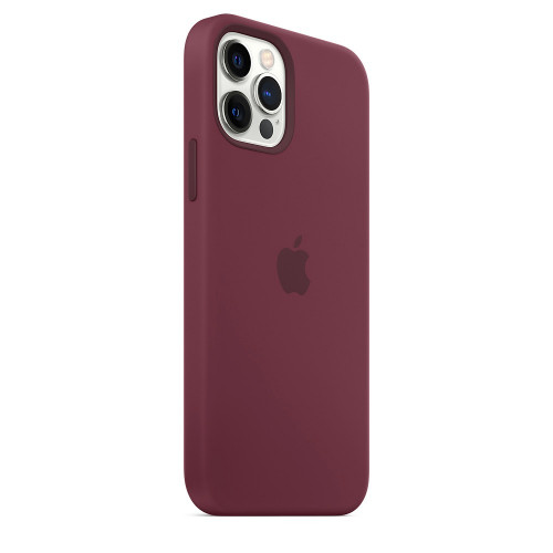 Чохол-накладка (силіконовий) Apple iPhone 12/12 Pro Silicone Case with MagSafe Plum (MHL23)