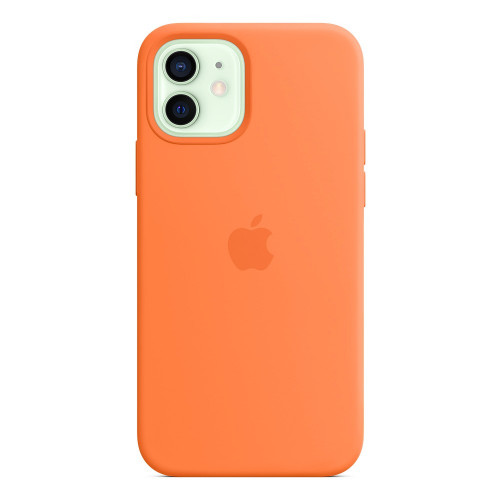 Чохол-накладка (силіконовий) Apple iPhone 12/12 Pro Silicone Case with MagSafe Kumquat (MHKY3)