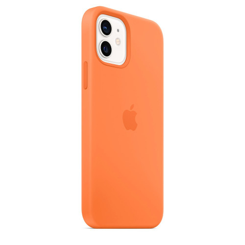 Чохол-накладка (силіконовий) Apple iPhone 12/12 Pro Silicone Case with MagSafe Kumquat (MHKY3)
