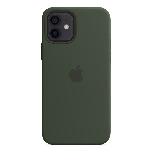 Чохол-накладка (силіконовий) Apple iPhone 12/12 Pro Silicone Case with MagSafe Cyprus Green (MHL33)