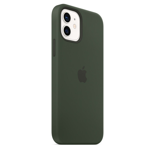 Чохол-накладка (силіконовий) Apple iPhone 12/12 Pro Silicone Case with MagSafe Cyprus Green (MHL33)