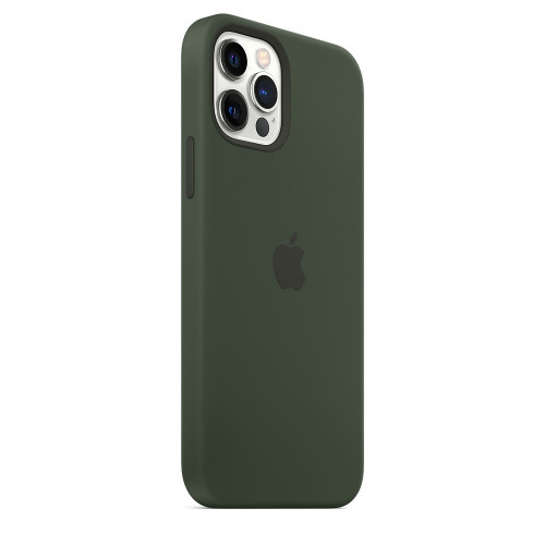 Чохол-накладка (силіконовий) Apple iPhone 12/12 Pro Silicone Case with MagSafe Cyprus Green (MHL33)