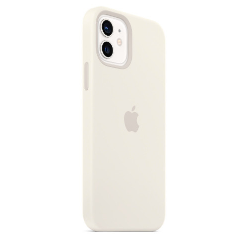 Чохол-накладка (силіконовий) Apple iPhone 12/12 Pro Silicone Case with MagSafe White (MHL53)