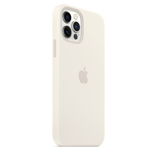 Чохол-накладка (силіконовий) Apple iPhone 12/12 Pro Silicone Case with MagSafe White (MHL53)