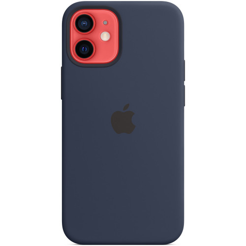 Чохол-накладка (силіконовий) Apple iPhone 12 mini Silicone Case with MagSafe Deep Navy (MHKU3)