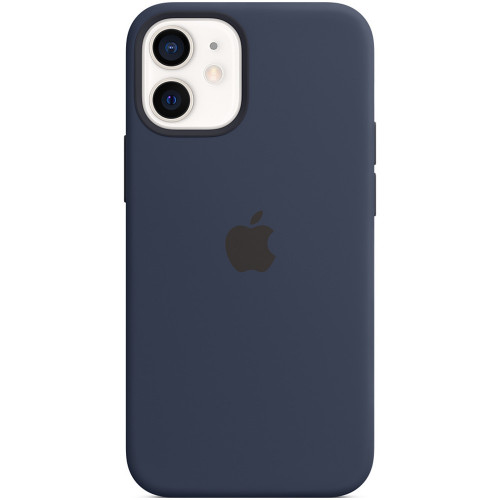 Чохол-накладка (силіконовий) Apple iPhone 12 mini Silicone Case with MagSafe Deep Navy (MHKU3)