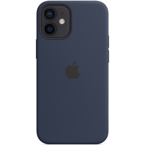 Чохол-накладка (силіконовий) Apple iPhone 12 mini Silicone Case with MagSafe Deep Navy (MHKU3)