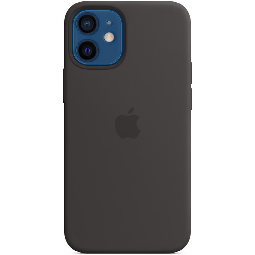 Чохол-накладка (силіконовий) Apple iPhone 12 mini Silicone Case with MagSafe Black (MHKX3)