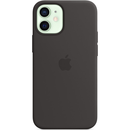 Чохол-накладка (силіконовий) Apple iPhone 12 mini Silicone Case with MagSafe Black (MHKX3)