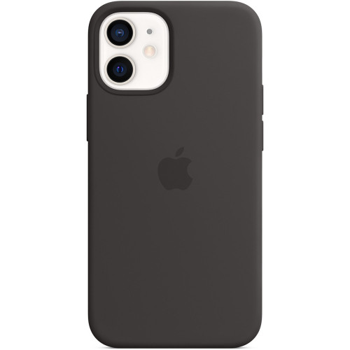 Чохол-накладка (силіконовий) Apple iPhone 12 mini Silicone Case with MagSafe Black (MHKX3)