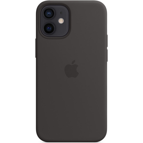 Чохол-накладка (силіконовий) Apple iPhone 12 mini Silicone Case with MagSafe Black (MHKX3)