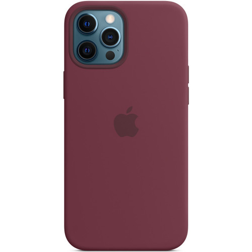Чехол-накладка (силиконовый) Apple iPhone 12 Pro Max Silicone Case with MagSafe Plum (MHLA3)