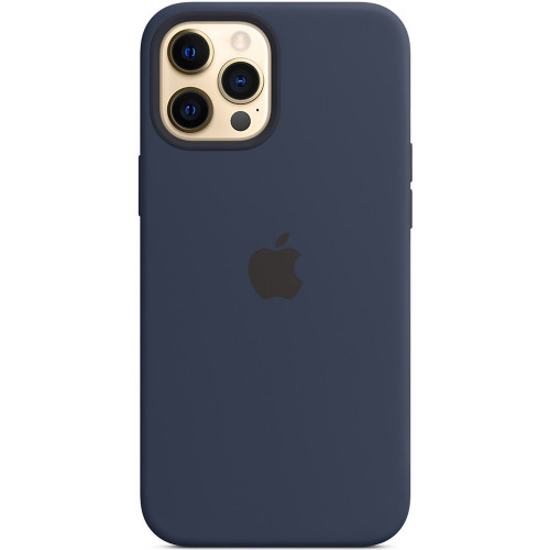 Чохол-накладка (силіконовий) Apple iPhone 12 Pro Max Silicone Case with MagSafe Deep Navy (MHLD3)