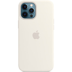 Чохол-накладка (силіконовий) Apple iPhone 12 Pro Max Silicone Case with MagSafe White (MHLE3)