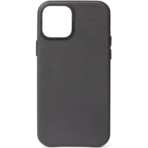 Чехол-накладка (кожаный) Apple iPhone 12/12 Pro Decoded Leather Cover Back (D20IPO61BC2BK)