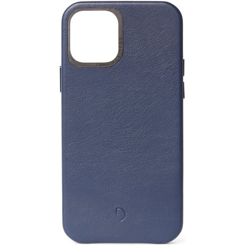 Чехол-накладка (кожаный) Apple iPhone 12/12 Pro Decoded Leather Cover Navy (D20IPO61BC2NY)