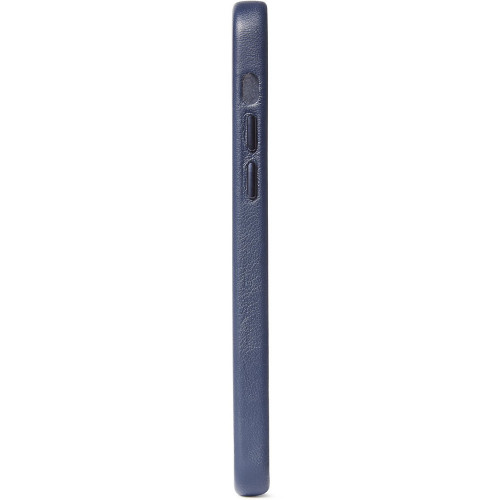 Чехол-накладка (кожаный) Apple iPhone 12/12 Pro Decoded Leather Cover Navy (D20IPO61BC2NY)