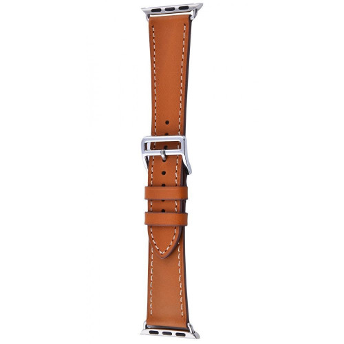 Ремешок Watch 42/44mm Hermes Leather Band High Copy Brown