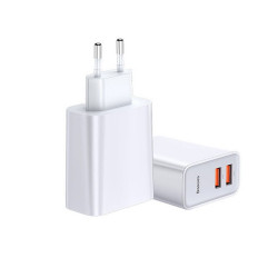 Baseus 30W Speed Dual QC3.0 Quick Charger White (CCFS-E02)
