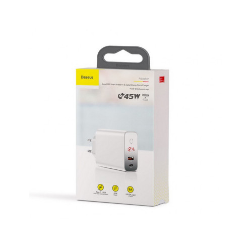 Baseus 45W Speed PPS Quick Charger White (CCFSEU907-02)