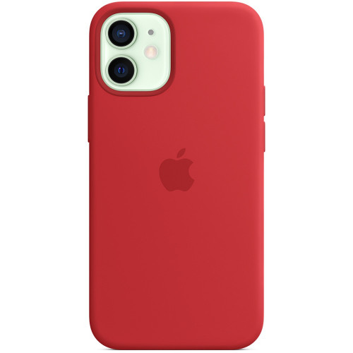 Чехол-накладка (силиконовый) для iPhone 12 mini Silicone Case with MagSafe High Copy RED