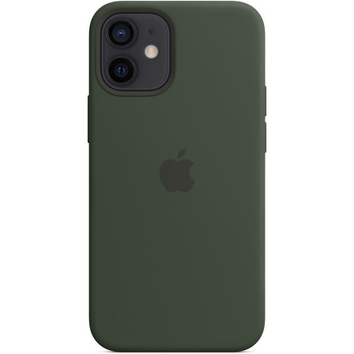 Чохол-накладка (силіконовий) для iPhone 12 mini Silicone Case with MagSafe High Copy Cyprus Green