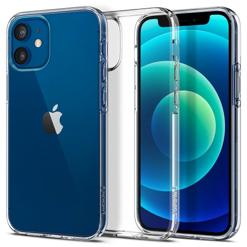 Чехол-накладка (силиконовый) Apple iPhone 12 mini Spigen Liquid Crystal Clear (ACS01740)