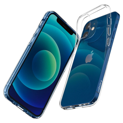 Чехол-накладка (силиконовый) Apple iPhone 12 mini Spigen Liquid Crystal Clear (ACS01740)