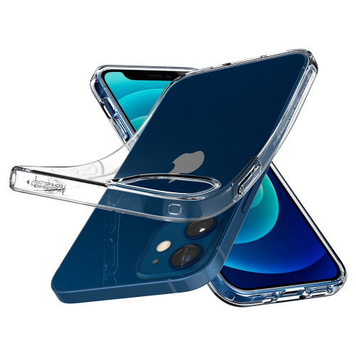 Чехол-накладка (силиконовый) Apple iPhone 12 mini Spigen Liquid Crystal Clear (ACS01740)