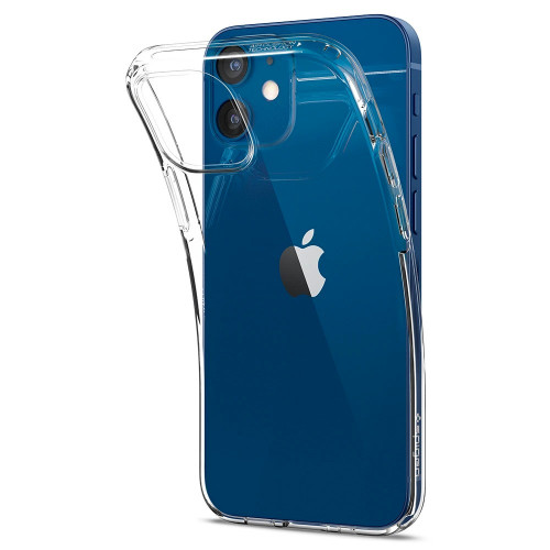 Чехол-накладка (силиконовый) Apple iPhone 12 mini Spigen Liquid Crystal Clear (ACS01740)