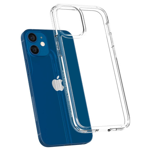 Чехол-накладка (силиконовый) Apple iPhone 12 mini Spigen Ultra Hybrid Crystal Clear (ACS01745)