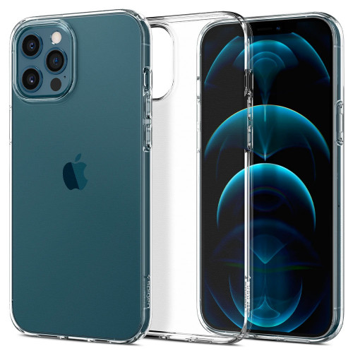 Чехол-накладка (силиконовый) Apple iPhone 12/12 Pro Spigen Liquid Crystal Clear (ACS01697)