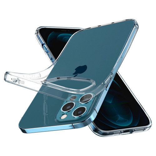 Чехол-накладка (силиконовый) Apple iPhone 12/12 Pro Spigen Liquid Crystal Clear (ACS01697)