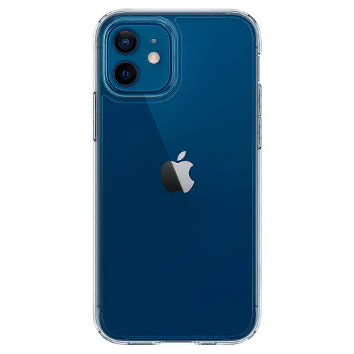 Чехол-накладка (силиконовый) Apple iPhone 12/12 Pro Spigen Ultra Hybrid Crystal Clear (ACS01702)