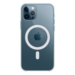 Чохол-накладка (силіконовий) Apple iPhone 12/12 Pro Clear Case with MagSafe (MHLM3)