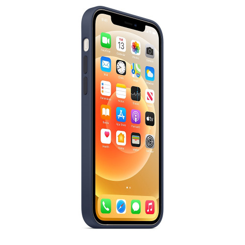 Чехол-накладка (силиконовый) для iPhone 12/12 Pro Silicone Case with MagSafe High Copy Deep Navy