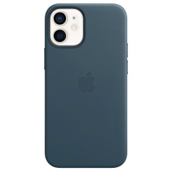Чохол-накладка (шкіряний) Apple iPhone 12 mini Leather Case with MagSafe Baltic Blue (MHK83)
