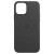 Чехол-накладка (кожаный) Apple iPhone 12 mini Leather Case with MagSafe Black (MHKA3)