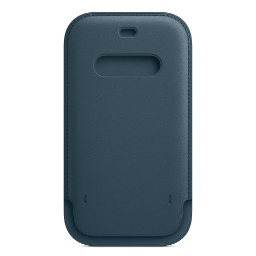 Чехол-карман (кожаный) Apple iPhone 12/12 Pro Leather Sleeve with MagSafe Baltic Blue (MHYD3)