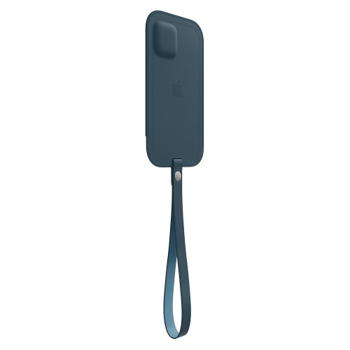 Чехол-карман (кожаный) Apple iPhone 12/12 Pro Leather Sleeve with MagSafe Baltic Blue (MHYD3)